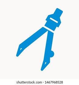 Drafting Compass icon isolated sign symbol vector illustration - vector 