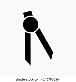 Drafting Compass icon isolated sign symbol vector illustration - vector 