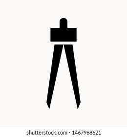 Drafting Compass icon isolated sign symbol vector illustration - vector 