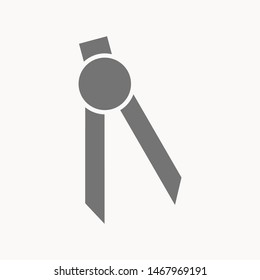 Drafting Compass icon isolated sign symbol vector illustration - vector 