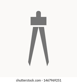Drafting Compass icon isolated sign symbol vector illustration - vector 