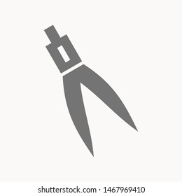 Drafting Compass icon isolated sign symbol vector illustration - vector 