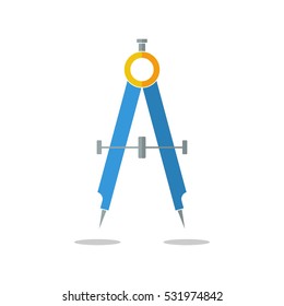 Drafting Compass Icon Vector Stock Vector (Royalty Free) 531974842 ...