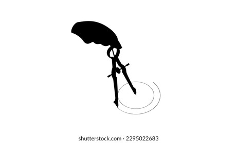 Drafting compass silhouette, Drawing Circles with a Compass	
