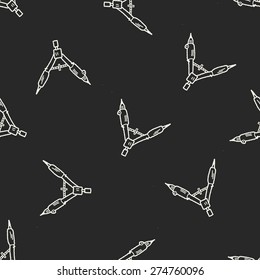 drafting doodle seamless pattern background