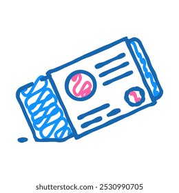 Borrador borrador arquitectónico dibujante doodle icono bosquejo Vector. borrador borrador arquitectónico dibujante signo. ilustración de símbolo aislado