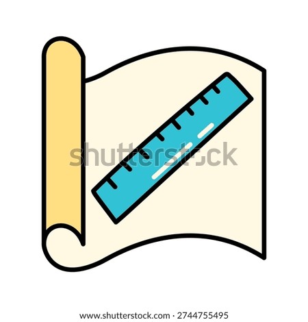 Drafting Icon isolated on white