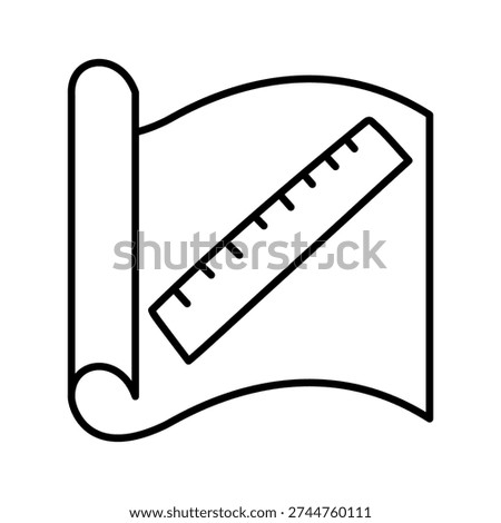 Drafting Icon isolated on white