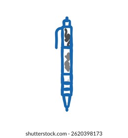 drafting pencil architectural drafter doodle icon sketch vector. drafting pencil architectural drafter sign. isolated symbol illustration