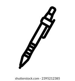 drafting pencil architectural drafter line icon vector. drafting pencil architectural drafter sign. isolated contour symbol black illustration