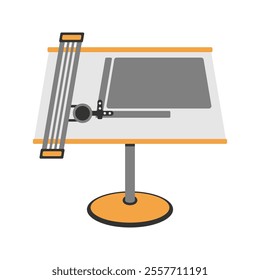 Drafting Table Icon Illustration Perfect for architecture, engineering, and construction themes.