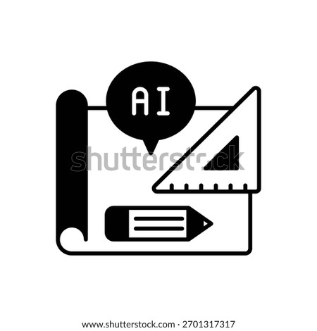 Drafting Vector icon stock illustration
