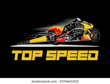  Drag-Bike-Topspeed-Vektorlogo-Design