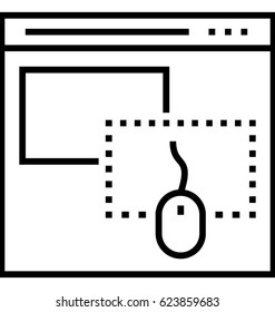 Drag and Drop Area Vector Icon