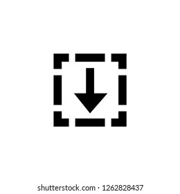 Drag and drop icon. Download and upload sign