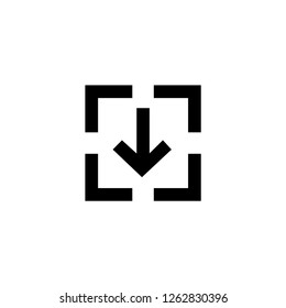 Drag and drop icon. Download and upload sign