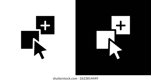 Drag and drop icon for logo web mobile app UI design.