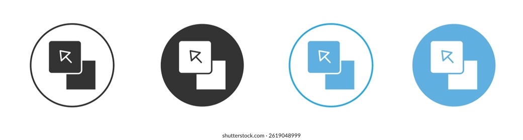 Drag and drop icon simple flat vector icon pack