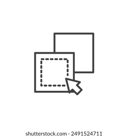 Drag and drop icon symbol design collection