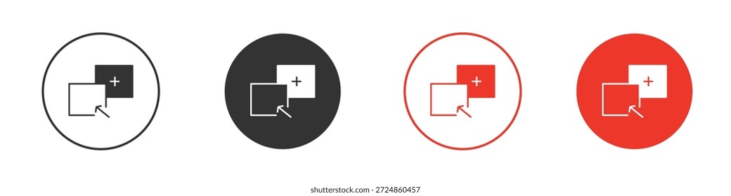 Arrastrar y soltar símbolo de icono. Diseño simple y plano para Web o App móvil. Logotipo de Ilustración vectorial mínima.