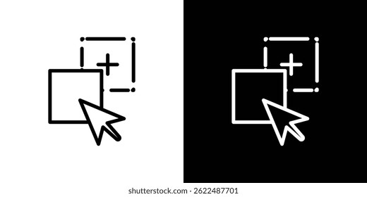 Drag and drop icon vector illustration EPS