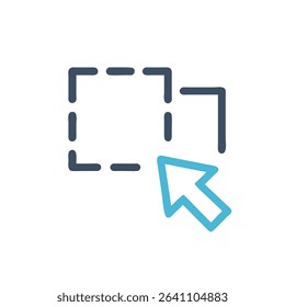 drag drop icon vector illustration style