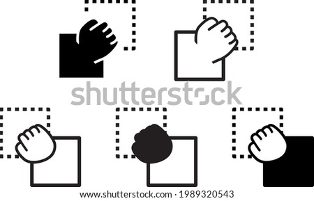 drag and drop icon , vector illustration