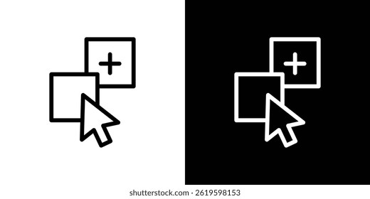 Drag and drop icon Vector symbol in trendy flat style