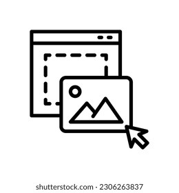 icono de arrastrar y soltar para tu sitio web, móvil, presentación y diseño de logotipo.