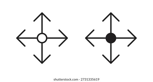 Arrastrar y soltar iconos sobre fondo blanco. Signo de Vector de línea, símbolo para Web y móvil