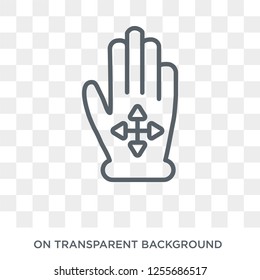 Drag Flick icon. Trendy flat vector Drag Flick icon on transparent background from Hands and guestures collection. High quality filled Drag Flick symbol use for web and mobile