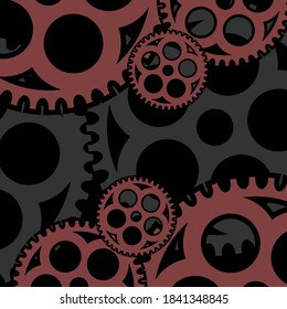 drag gear vector background design
