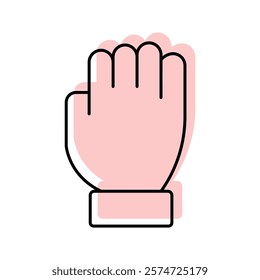 Drag Hand color shadow thinline icon , vector, pixel perfect, illustrator file