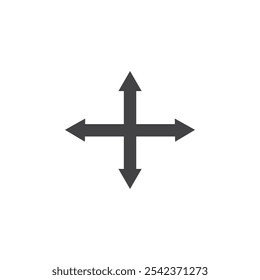 Drag icon Symbol mark in filled style