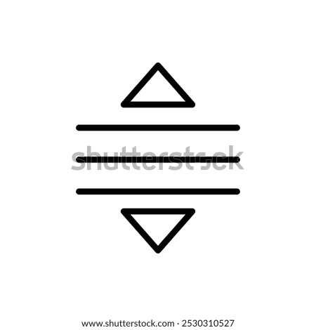 Drag icon Thin line art isolated