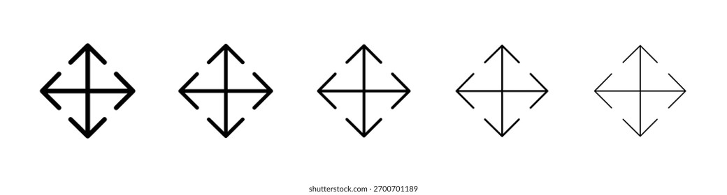 Ilustración de Arte vectorial de icono de arrastre