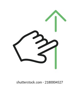 Drag Up icon vector image. Can also be used for Media Buttons. Suitable for mobile apps, web apps and print media.