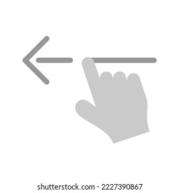 Drag Left icon vector image. Can also be used for Media Buttons. Suitable for mobile apps, web apps and print media.