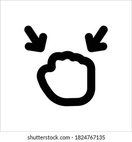 Drag Line Icon - Vector Illustration

