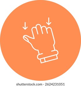 Drag Line vector Icon Design