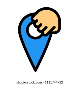Drag Location Pin