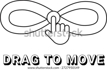 Drag To Move Infinity Gesture Icon