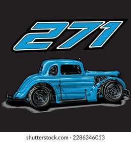 drag race illustration isolated in black background for poster, t-shirt, graphic design, business element and card