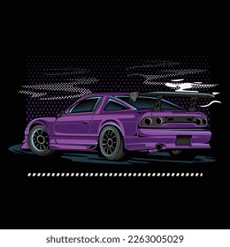 drag racing car sport shirt design vector