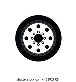 Drag Racing Rim Vector Icon