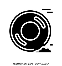 drag racing tires glyph icon vector. drag racing tires sign. isolated contour symbol black illustration