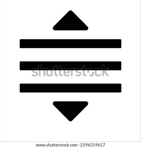 Drag Reorder Vector Icon Illustration