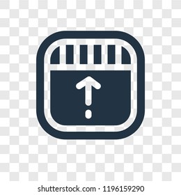 Drag vector icon isolated on transparent background, Drag transparency logo concept