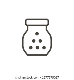 Dragee, vitamin, vitamin vector icon. Element of medicine for mobile concept and web apps illustration. Thin line icon for website design and development. Vector icon