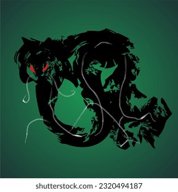 Dragon abstract Painting for image content or ilustration model
